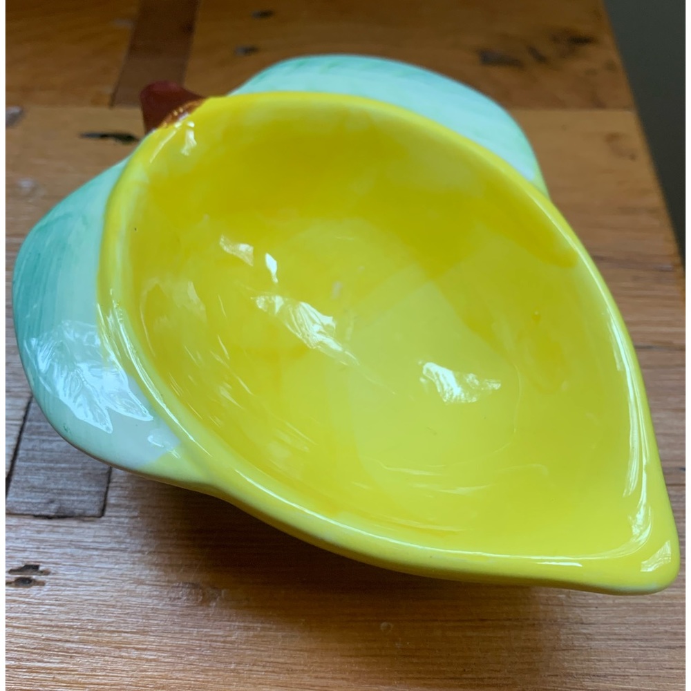 Vintage Ceramic Lemon Dish Signed By L&G